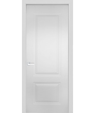 Дверь с ПВХ покрытием Эмма 55 ДГ (Софт Белый)