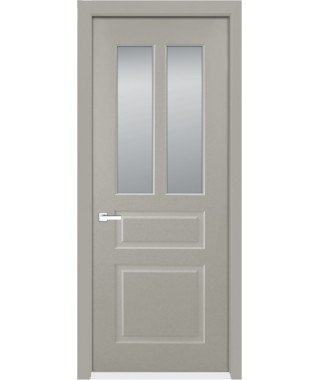 Дверь с ПВХ покрытием Эмма 270 ДО (Ультрашпон Титан, Стекло Матовое)