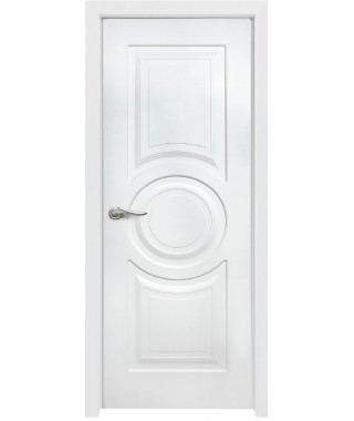 Дверь с ПВХ покрытием Эмма 280 ДГ (Софт Белый)