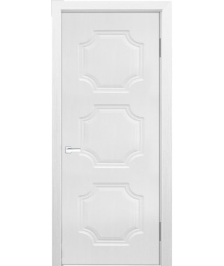 Дверь с ПВХ покрытием Эмма 40 ДГ (Софт Белый)