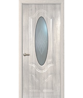 Дверь с ПВХ покрытием Глория ДО (Филадельфия Дуб Грей)