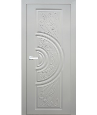 Дверь с ПВХ покрытием Колос ДГ (Софт Белый)