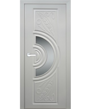 Дверь с ПВХ покрытием Колос ДО (Софт Белый)