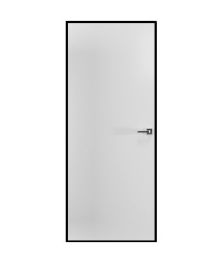 Дверь межкомнатная скрытого монтажа INVISIBLE с алюминиевой кромкой с 4-х сторон (черный AL)