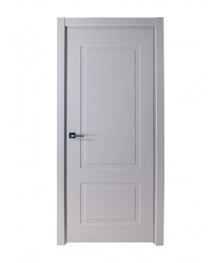 Дверь с ПВХ покрытием Твин 50 ДГ (Софт Белый)