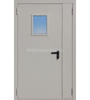 Дверь стальная противопожарная ДПМО-02 (EI30 EI-60) RAL 7035